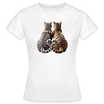 Two - Women's T-Shirt - white - Front - AI Model Female 172 dark (172cm)