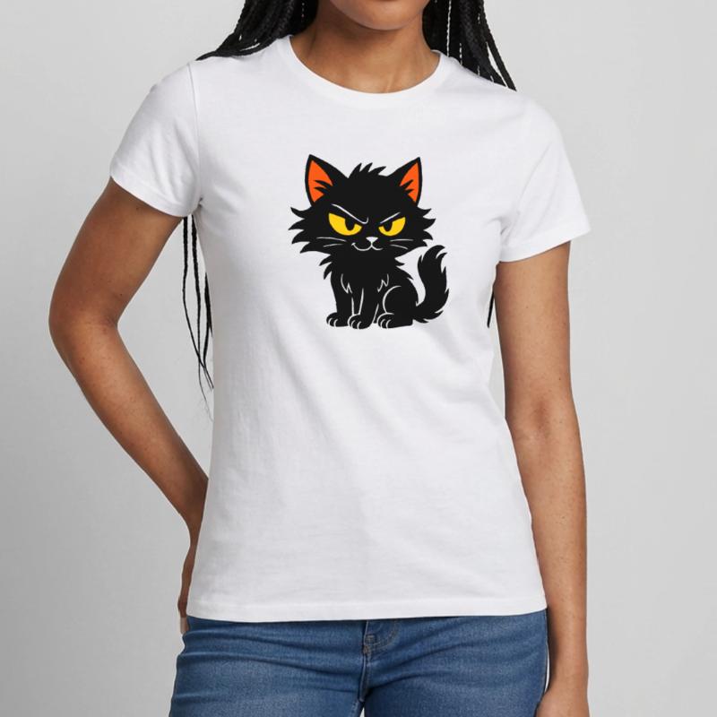 Chaton doux T-shirt Femme