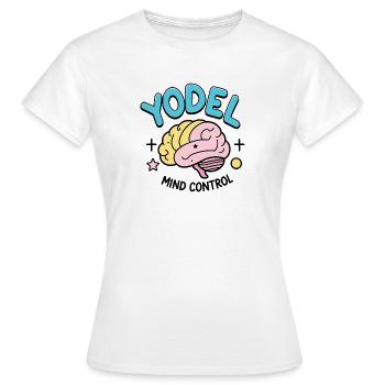 Contrôle de l’ Yodel - T-shirt Femme - blanc - Devant - AI Model Female 172 dark (172cm)