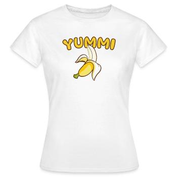 YUMMI - Geschmacksache - Frauen T-Shirt - Weiß - Vorne - AI Model Female 172 dark (172cm)