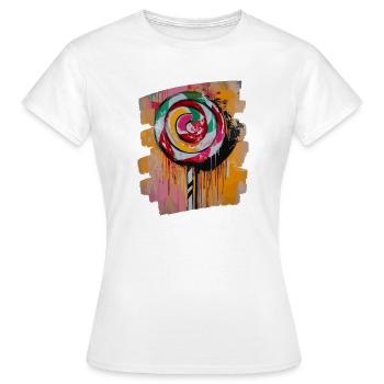 Sucette sucette bonbons bonbons - T-shirt Femme - blanc - Devant - AI Model Female 172 dark (172cm)