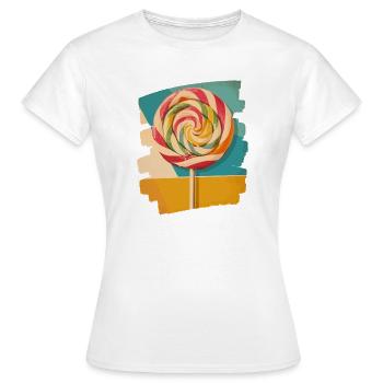 Sucette sucette bonbons bonbons - T-shirt Femme - blanc - Devant - AI Model Female 172 dark (172cm)
