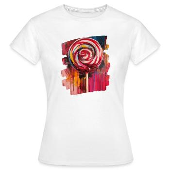 Sucette sucette bonbons bonbons - T-shirt Femme - blanc - Devant - AI Model Female 172 dark (172cm)