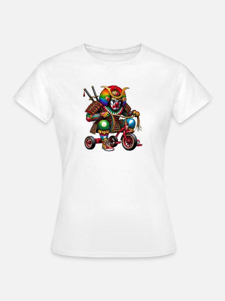 Samurai Clown - Frauen T-Shirt - Weiß