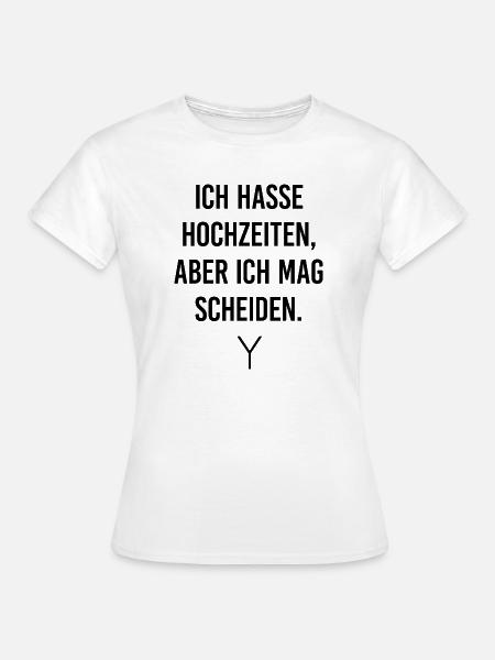 Hochzeit - Frauen T-Shirt - Weiß
