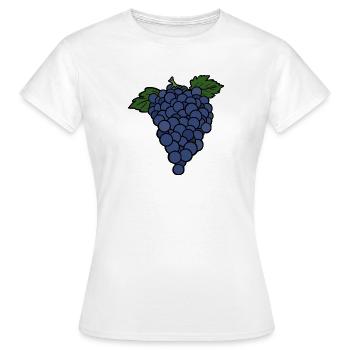 Délicieux raisin aux fruits - T-shirt Femme - blanc - Devant - AI Model Female 172 dark (172cm)