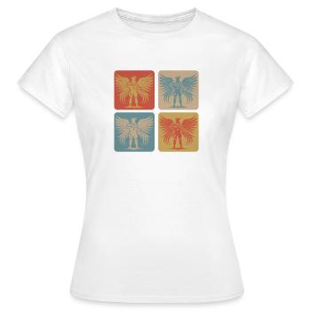 Soldaten Engel Vintage Design - Frauen T-Shirt - Weiß - Vorne - AI Model Female 172 dark (172cm)