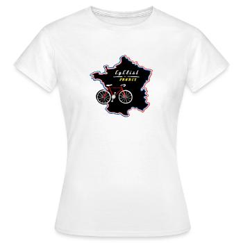 Le Tour - T-shirt Femme - blanc - Devant - AI Model Female 172 dark (172cm)