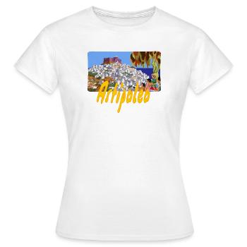 Astipalea - Frauen T-Shirt - Weiß - Vorne - AI Model Female 172 dark (172cm)