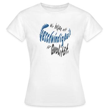 Geschwindigkeit - Frauen T-Shirt - Weiß - Vorne - AI Model Female 172 dark (172cm)