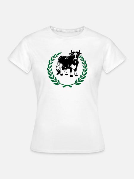 Schwarz-Weiß-Milchheldin - Frauen T-Shirt - Weiß