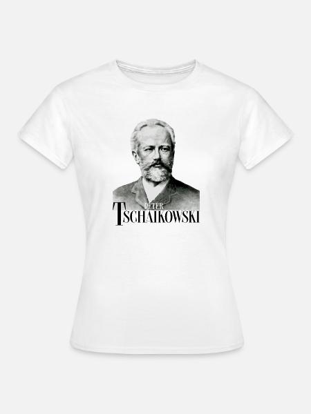 Peter Tschaikowski - Komponist Klassische Musik - Frauen T-Shirt - Weiß