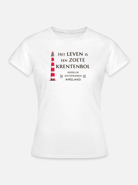 Ameland Niederlande, Leuchtturm Rosinenbrötchen - Frauen T-Shirt - Weiß