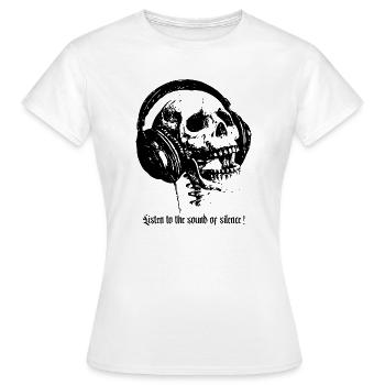 Sound of silence - Frauen T-Shirt - Weiß - Vorne - AI Model Female 172 dark (172cm)