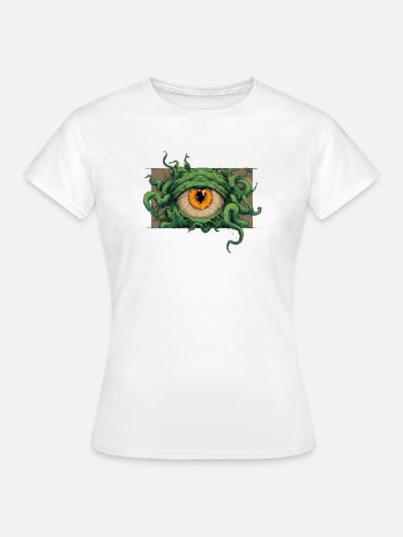 Eyeball monster - Frauen T-Shirt - Weiß