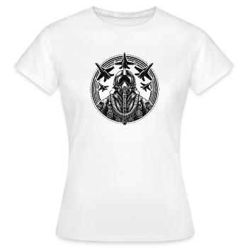 Jet Pilot – Air Force - Women's T-Shirt - white - Front - AI Model Female 172 dark (172cm)