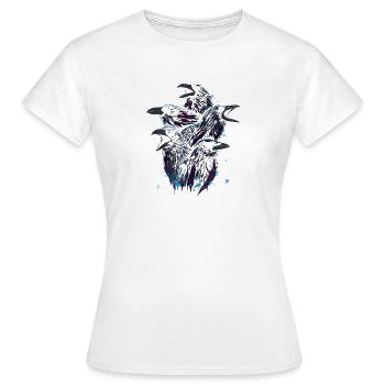 Un meurtre de corbeaux - T-shirt Femme - blanc - Devant - AI Model Female 172 dark (172cm)