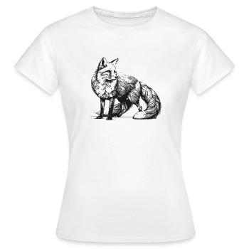 Renard – Garde forestier - T-shirt Femme - blanc - Devant - AI Model Female 172 dark (172cm)
