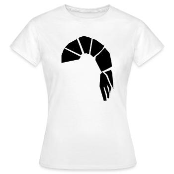Shrimp - Frauen T-Shirt - Weiß - Vorne - AI Model Female 172 dark (172cm)