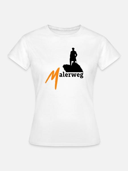 Malerweg Elbsandsteingebirge Sächsische Schweiz - Frauen T-Shirt - Weiß