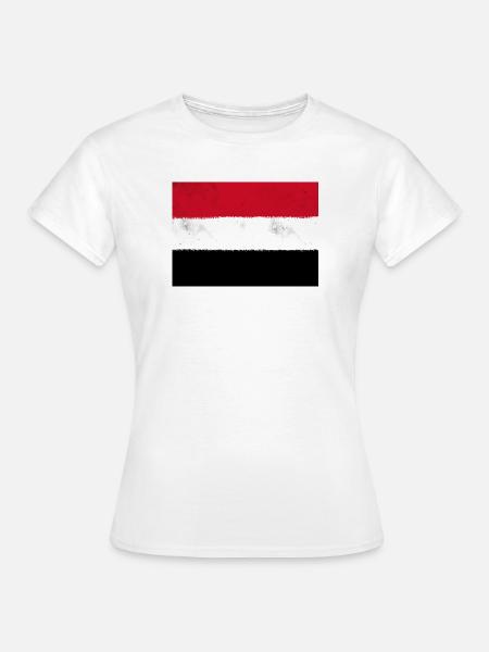 Flagge des Jemen - Frauen T-Shirt - Weiß