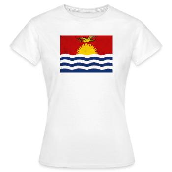 Flagge von Kiribati - Frauen T-Shirt - Weiß - Vorne - AI Model Female 172 dark (172cm)