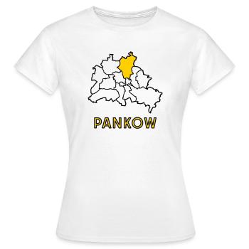 PANKOW, un quartier de Berlin - T-shirt Femme - blanc - Devant - AI Model Female 172 dark (172cm)