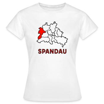 SPANDAU, un quartier de Berlin - T-shirt Femme - blanc - Devant - AI Model Female 172 dark (172cm)