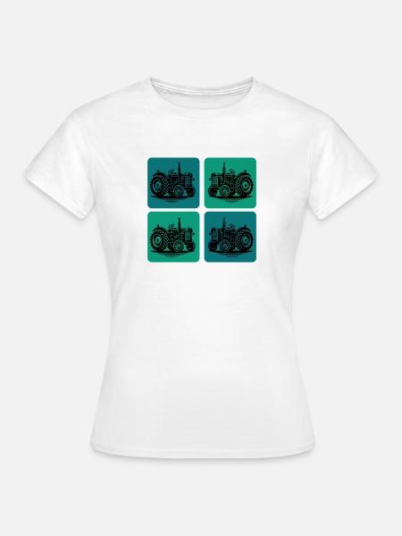 Traktor Design - Frauen T-Shirt - Weiß