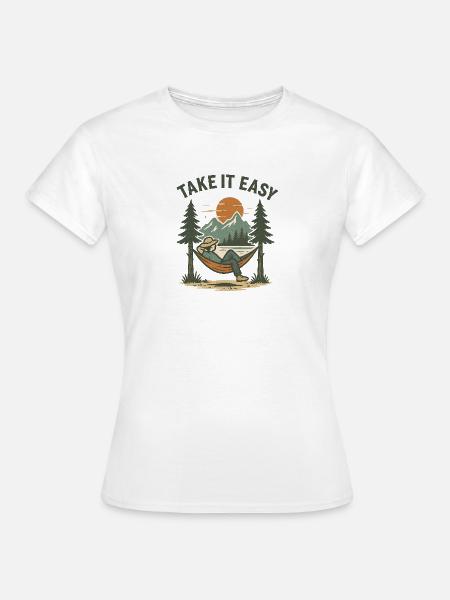 Take It Easy - Frauen T-Shirt - Weiß