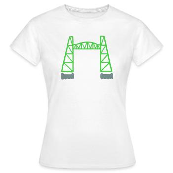 de Hef - Rotterdam - Frauen T-Shirt - Weiß - Vorne - AI Model Female 172 dark (172cm)