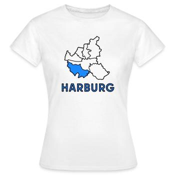Harburg, un quartier de Hambourg - T-shirt Femme - blanc - Devant - AI Model Female 172 dark (172cm)