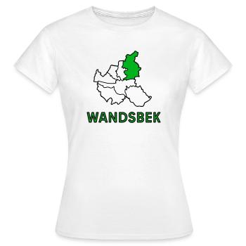 Wandsbek, un quartier de Hambourg - T-shirt Femme - blanc - Devant - AI Model Female 172 dark (172cm)