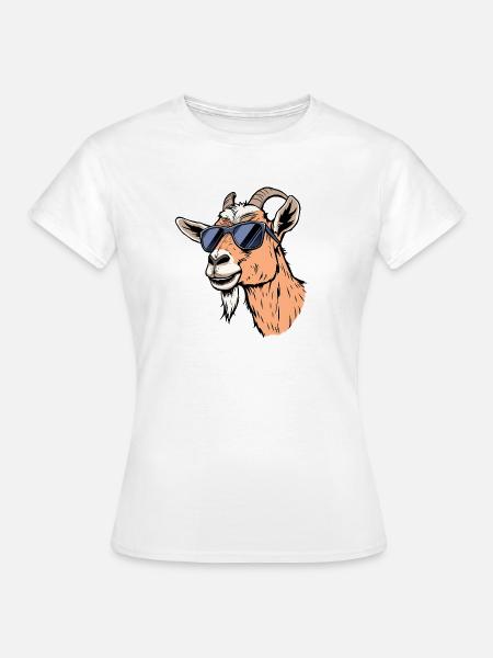 Ziege - Frauen T-Shirt - Weiß