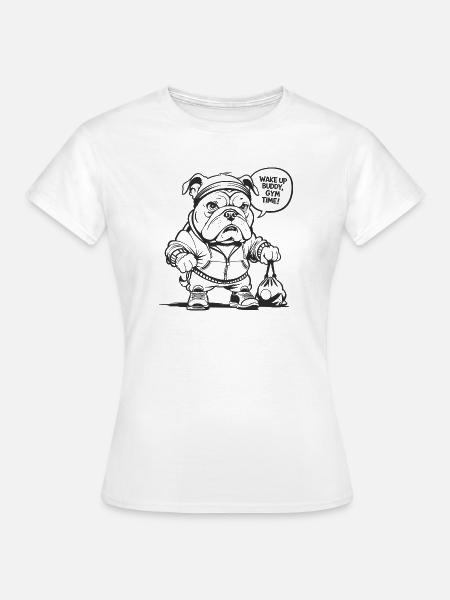 Fitnessraum, FITNESSSTUDIO - Frauen T-Shirt - Weiß
