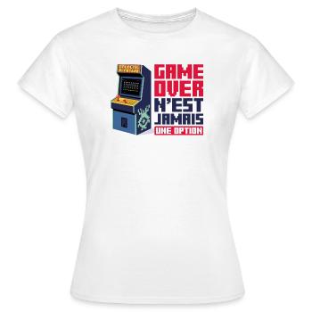 Galactic Blasters par Helfspawn - T-shirt Femme - blanc - Devant - AI Model Female 172 dark (172cm)
