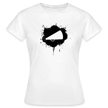 Jubel Megaphon Skizze - Frauen T-Shirt - Weiß - Vorne - AI Model Female 172 dark (172cm)
