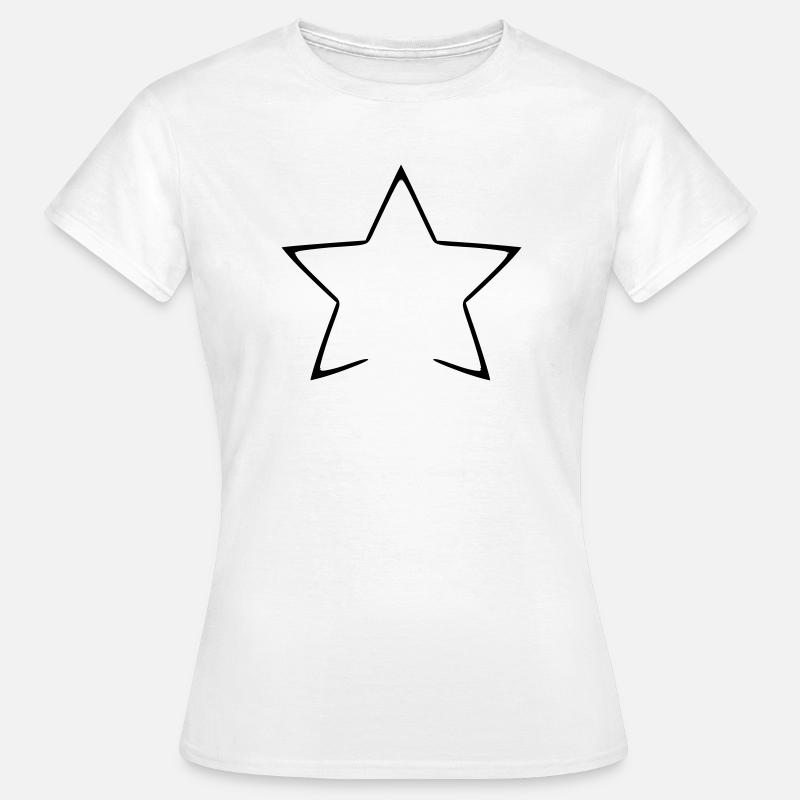 Celestial Starry Night Pattern Shirt - Women's T-Shirt - white