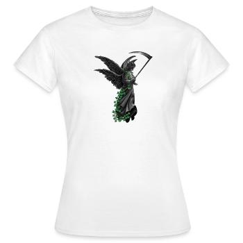engelstatue, goth - Frauen T-Shirt - Weiß - Vorne - AI Model Female 172 dark (172cm)