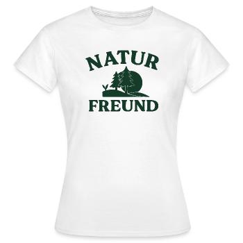Amoureux de la nature - T-shirt Femme - blanc - Devant - AI Model Female 172 dark (172cm)