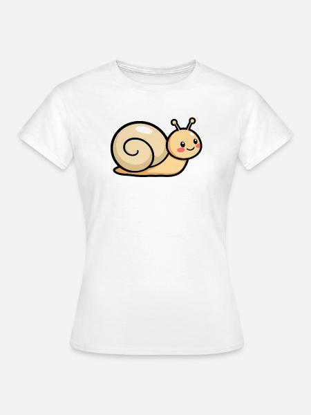 Schnecke - Frauen T-Shirt - Weiß