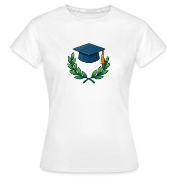 Akademischer Abschluss Kranz Design - Frauen T-Shirt - Weiß - Vorne - AI Model Female 172 dark (172cm)