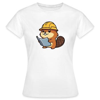 Beaver Builder Bob Plan of Builder Builder Builder - Women's T-Shirt - white - Front - AI Model Female 172 dark (172cm)