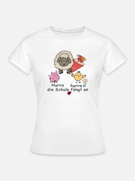 Hurra hurra Schule fängt an - Frauen T-Shirt - Weiß
