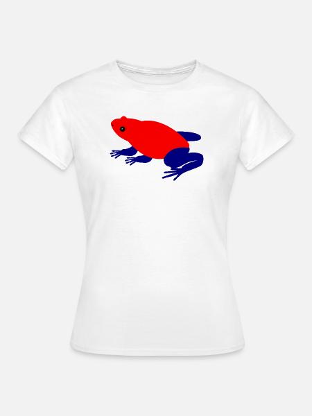 Erdbeer Pfeilgiftfrosch Tierkunst - Frauen T-Shirt - Weiß