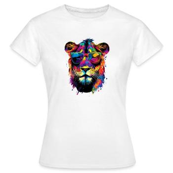 Lionne Lionne Maman Lionne Lionnes Maman Lions sauvages - T-shirt Femme - blanc - Devant - AI Model Female 172 dark (172cm)