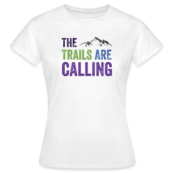 Die Spuren rufen - Frauen T-Shirt - Weiß - Vorne - AI Model Female 172 dark (172cm)