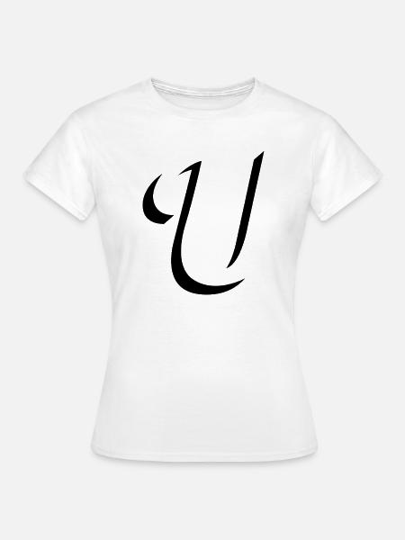 Letter U, Name, der Buchstabe U - Frauen T-Shirt - Weiß