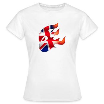 Drapeau du Royaume-Uni - Royaume-Uni - Ninja - T-shirt Femme - blanc - Devant - AI Model Female 172 dark (172cm)
