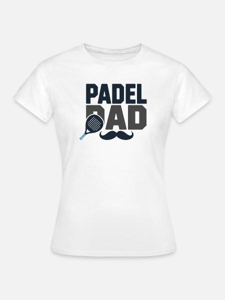 Padel-Vater - Frauen T-Shirt - Weiß